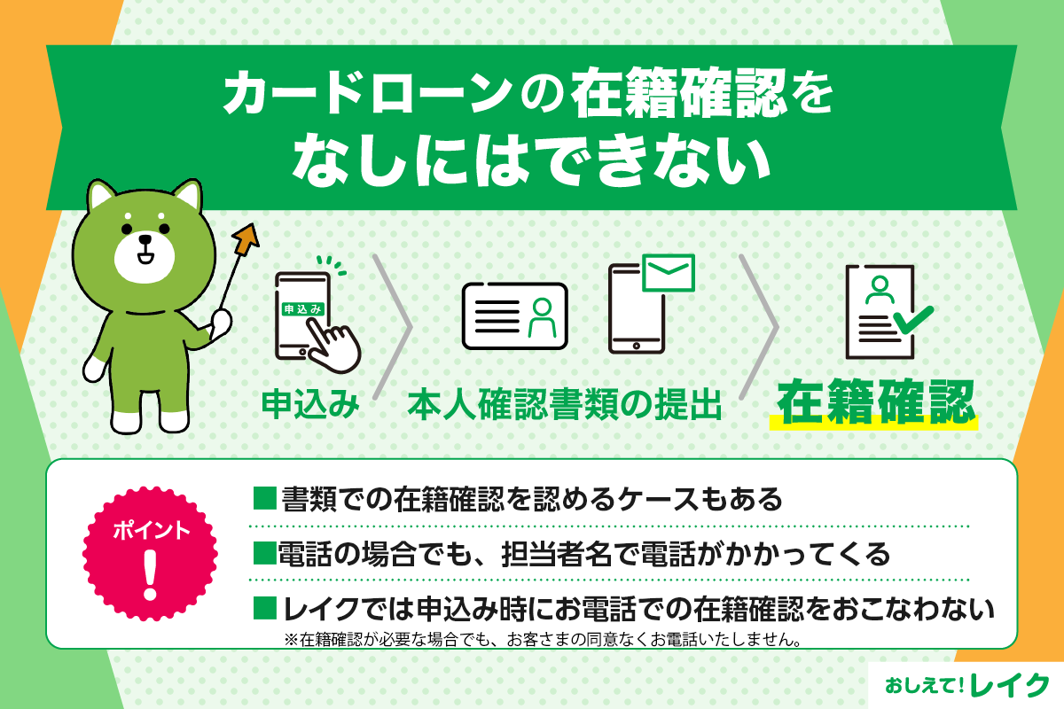 カードローンの在籍確認をなしにはできない