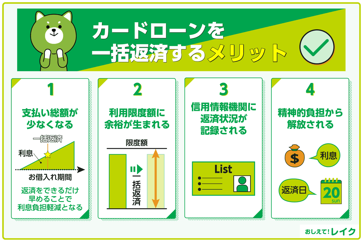 カードローンを一括返済するメリット